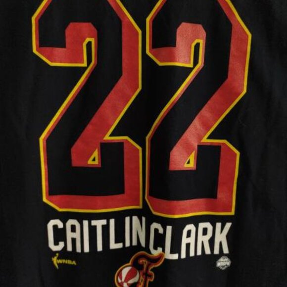 Caitlin Clark Indiana Fever 22 T-Shirt Men's XL Navy Blue Double Sided WNBA - Picture 7 of 9
